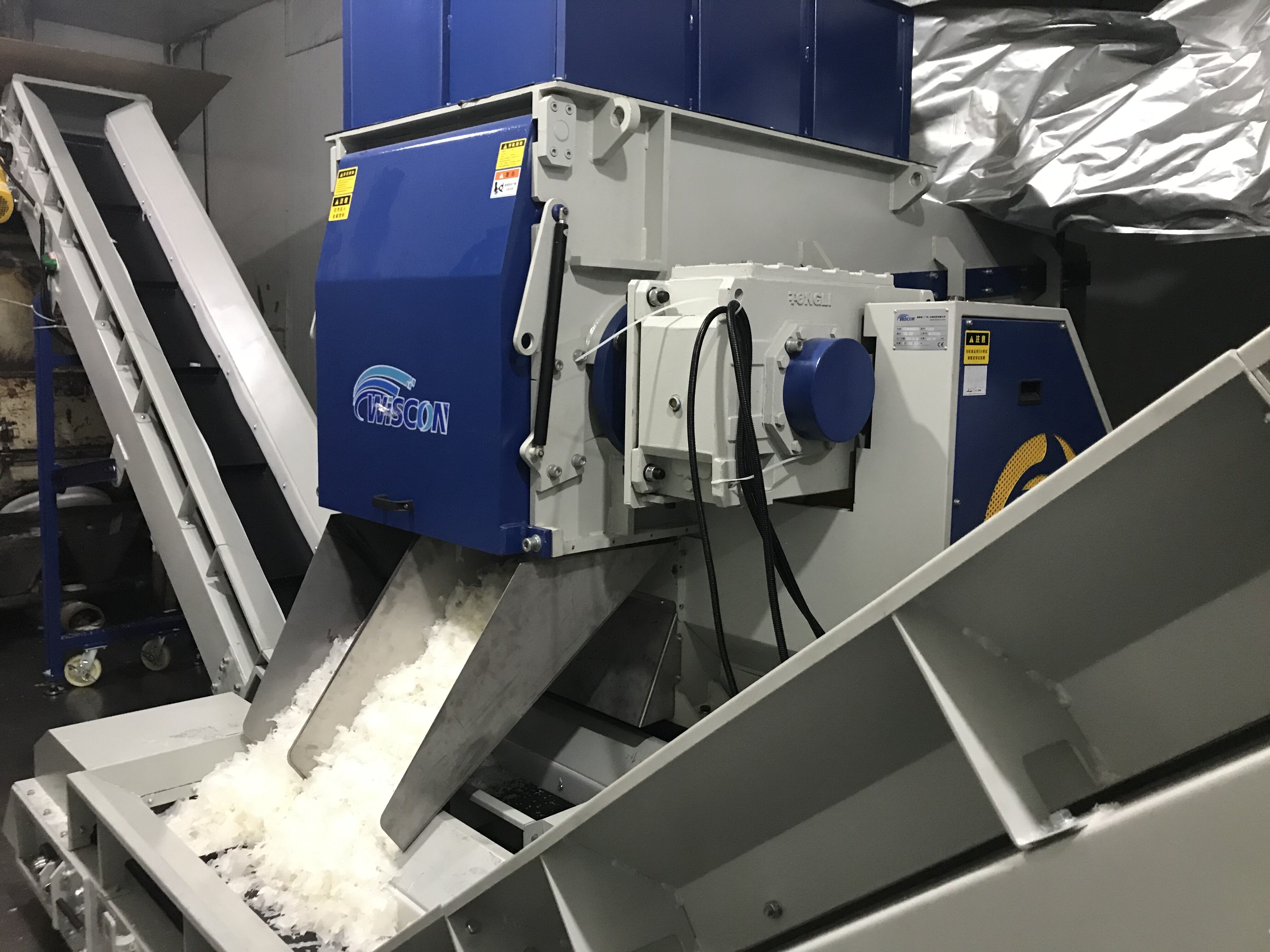 Plastic Bottle Shredder PET Recycle and Regrind