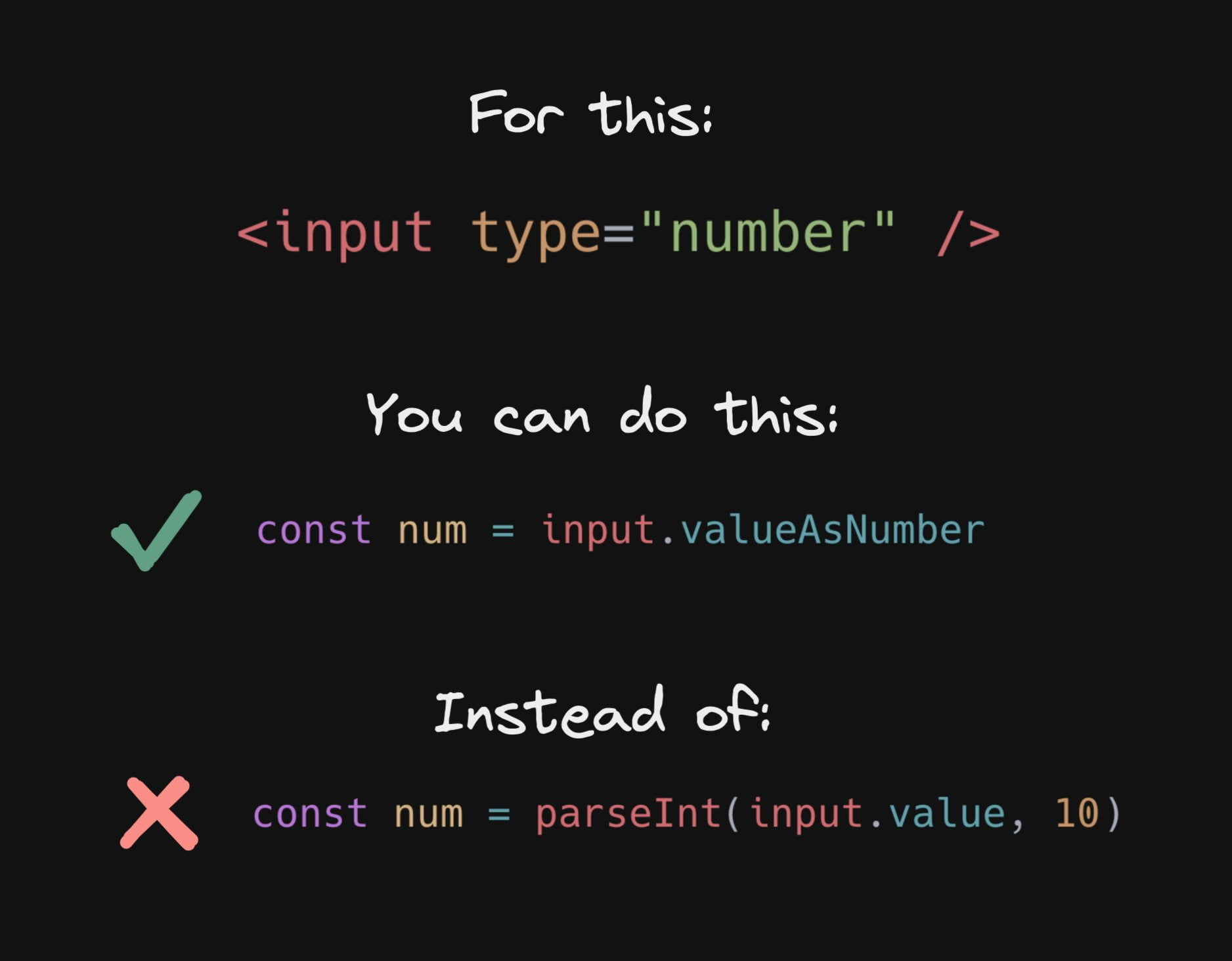 Getting the value of an input element as a number without parseInt