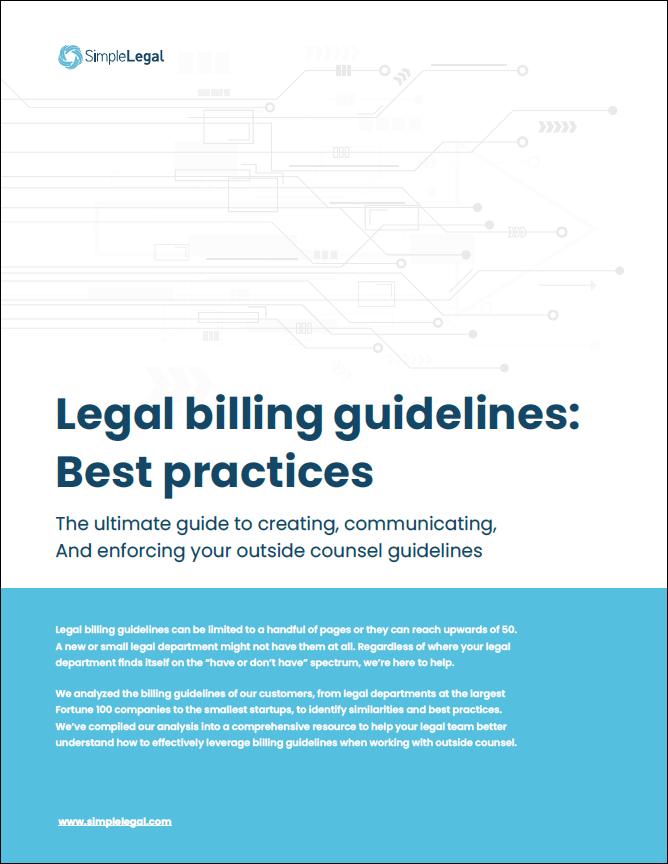 Legal billing guidelines best practices WisdomInterface