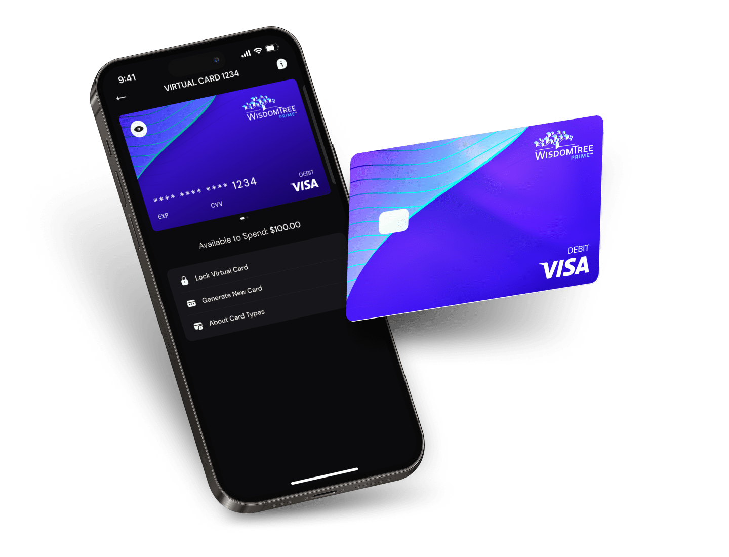 WisdomTree Prime®️ Visa Debit Card - WisdomTree Prime