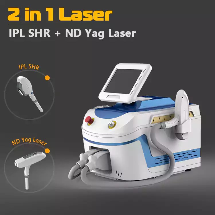 IPL SHR + ND Yag Laser 2 in 1 Machine Stelle Laser
