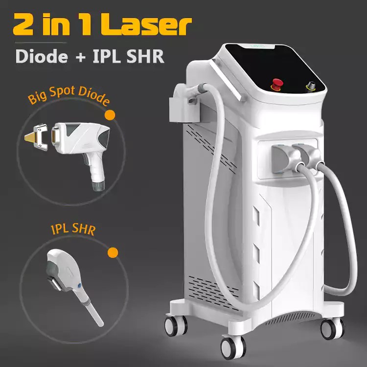 Diode Laser + IPL SHR 2 in 1 Laser Stelle Laser