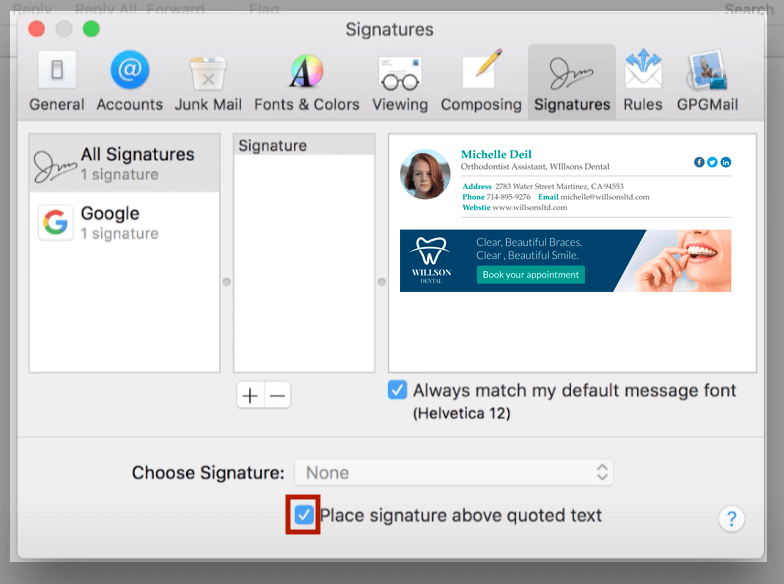 Add Mac Mail signature & customize to perfection in 2 min