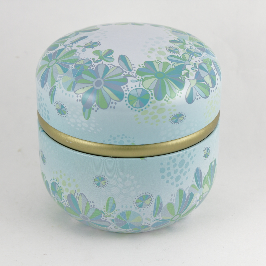 Light Green Powder Puff Container WiseWays Herbals