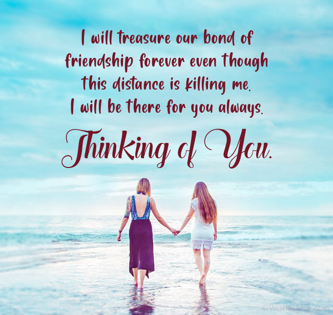 missing close friend long distance friendship quotes Long Distance Friendship Messages And Quotes - Wishesmsg