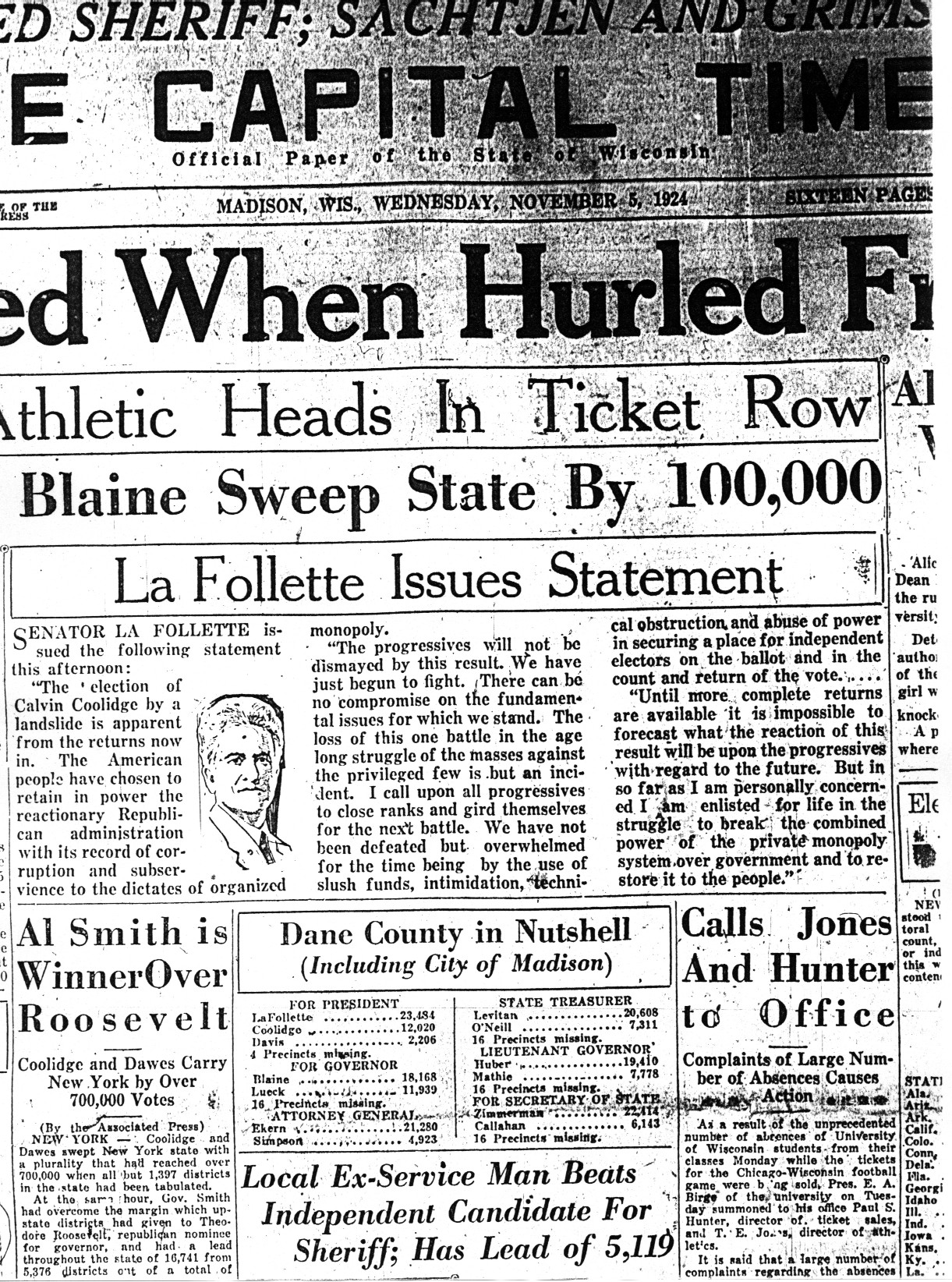 The Capital Times, Nov. 5, 1924