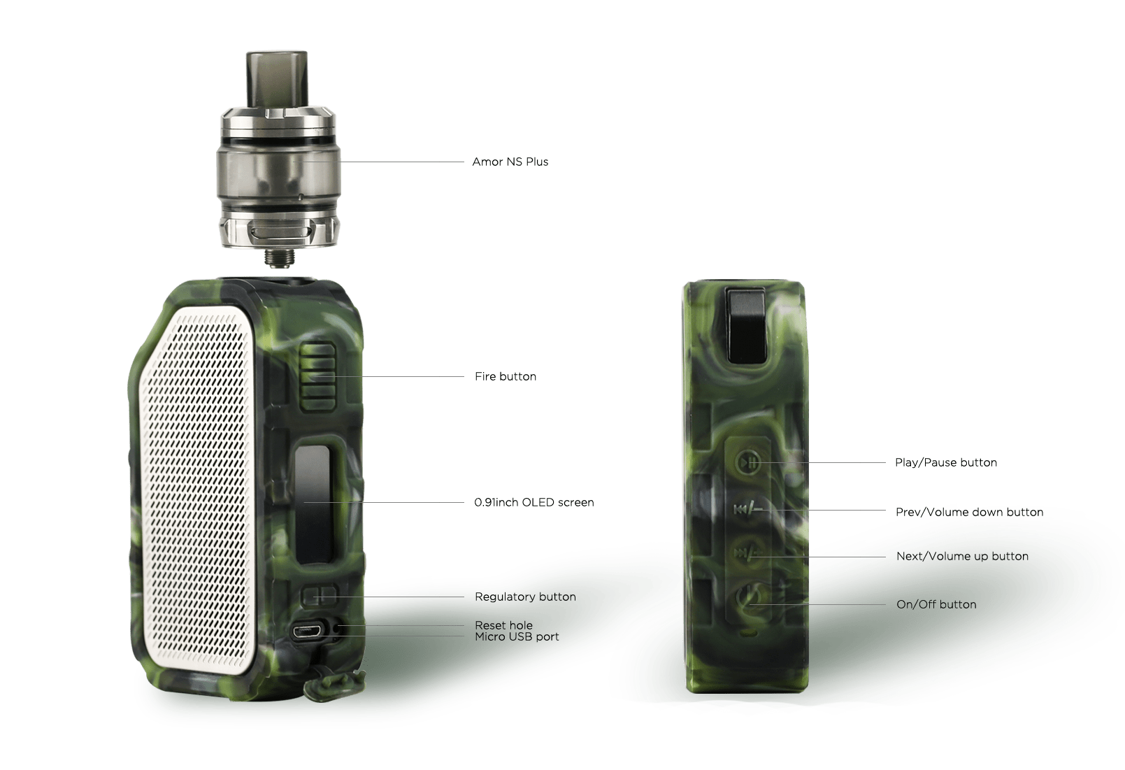 WISMEC ACTIVE with Amor NS Plus Wismec Electronics Co.,Ltd