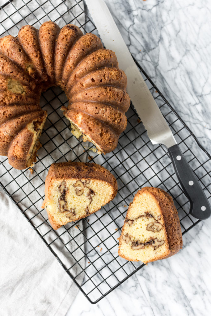 sour cream coffee cake recipe with walnut streusel With Spice