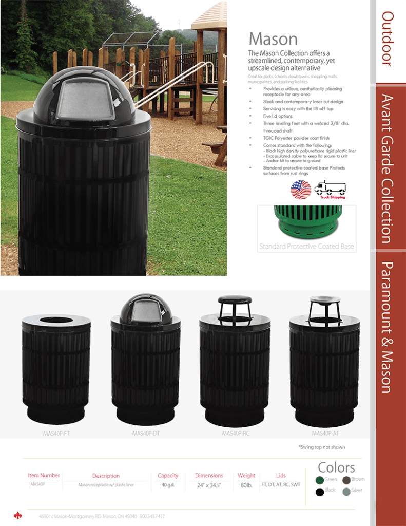 Outdoor Waste Receptacles Outdoor Garbage Can