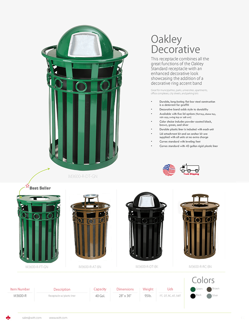 Outdoor Waste Receptacles Outdoor Garbage Can
