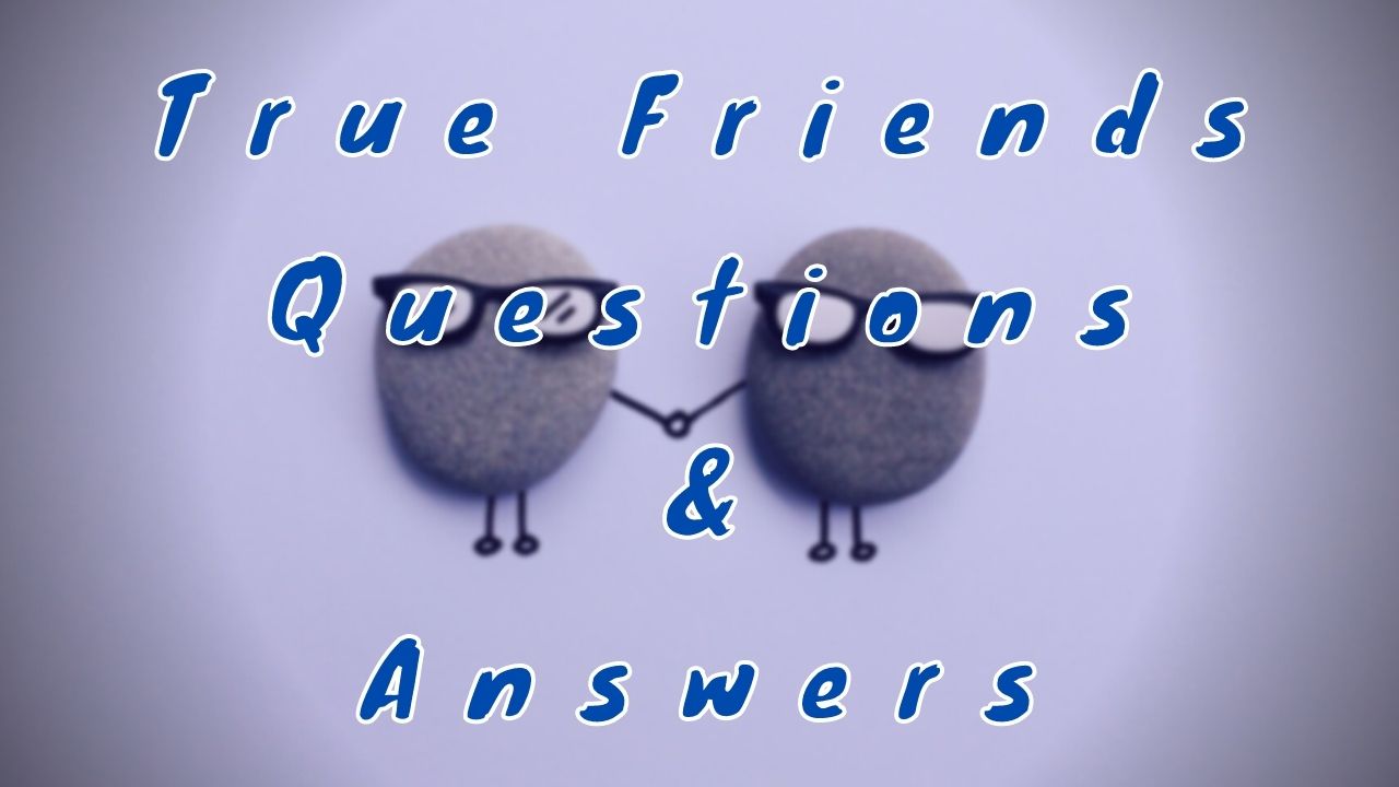 True Friends Questions & Answers WittyChimp