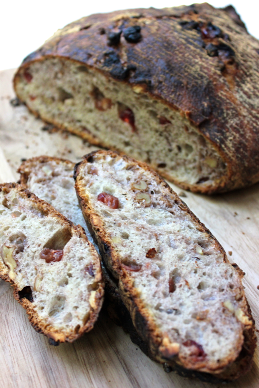 Crusty Cranberry Walnut Bread Witty in the City
