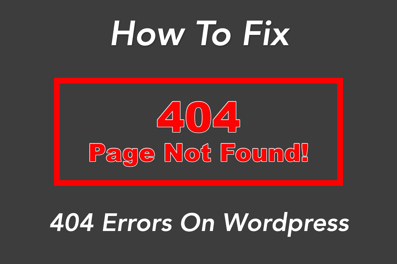 Solution Wordpress Website Displays 404 Errors On All Pages Except