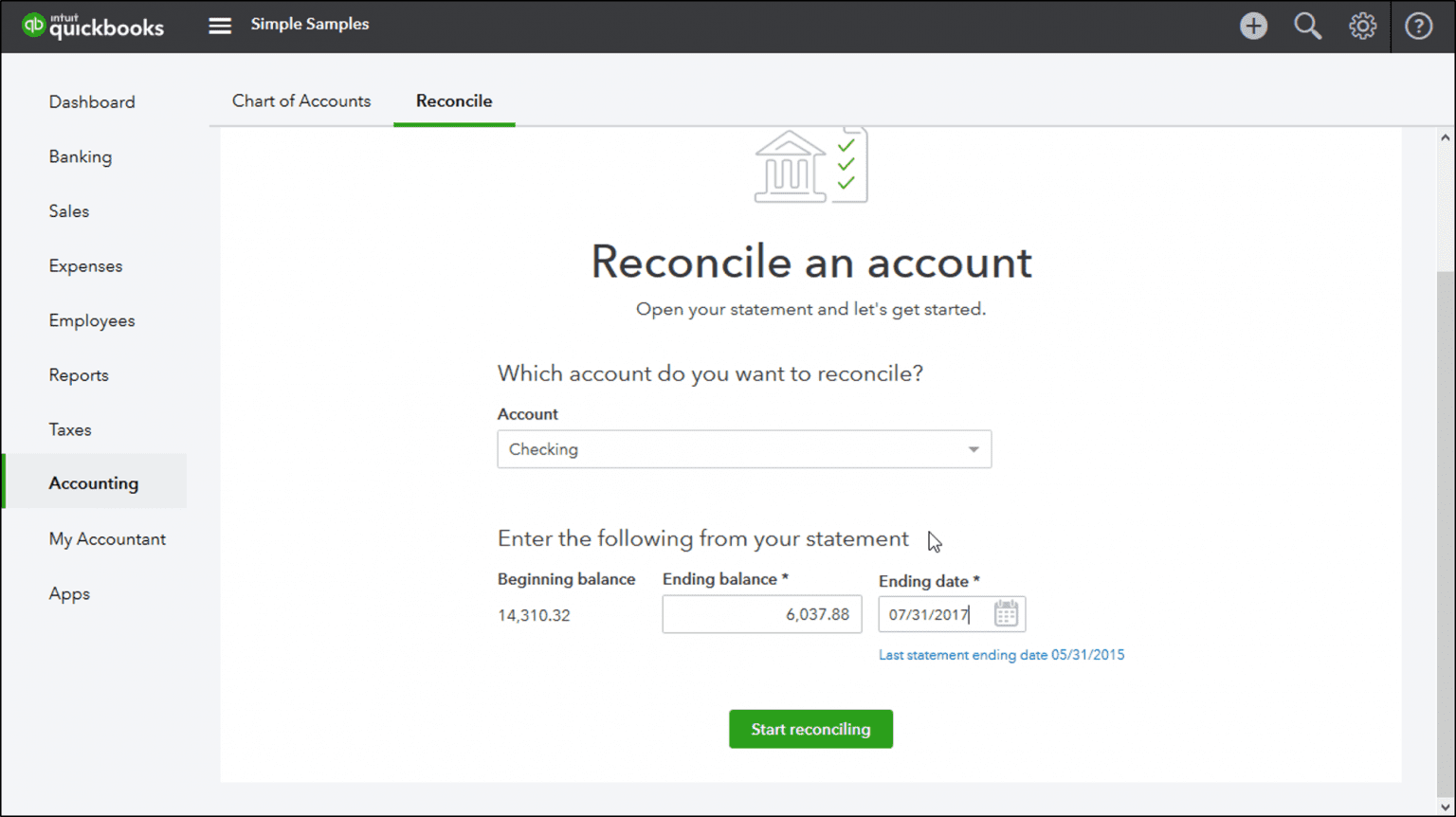 How to Reconcile account in QuickBooks Online (Guide)