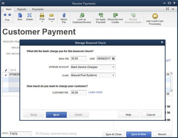 How to Record Returned or Bounced Check in QuickBooks