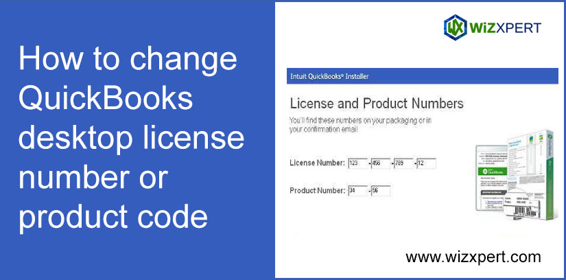 Change QuickBooks Desktop License Number or Product Code