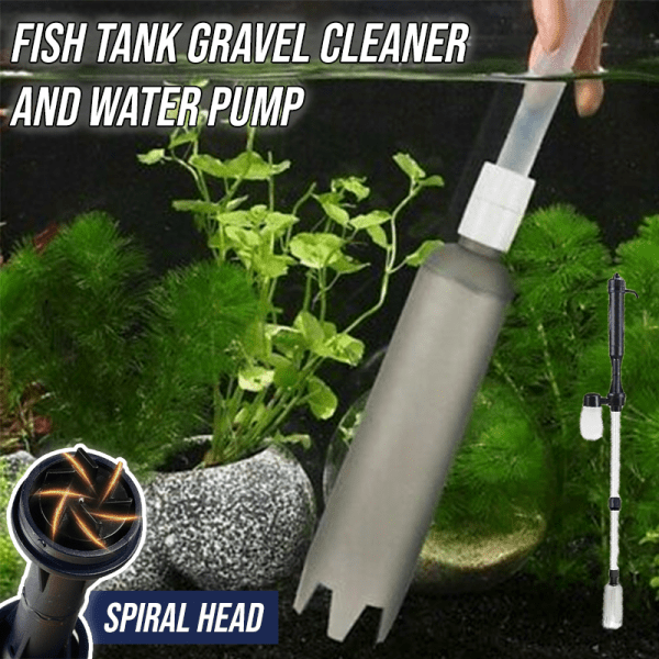 Fish Tank Gravel Cleaner And Water Pump 75 Off Wizzgoo