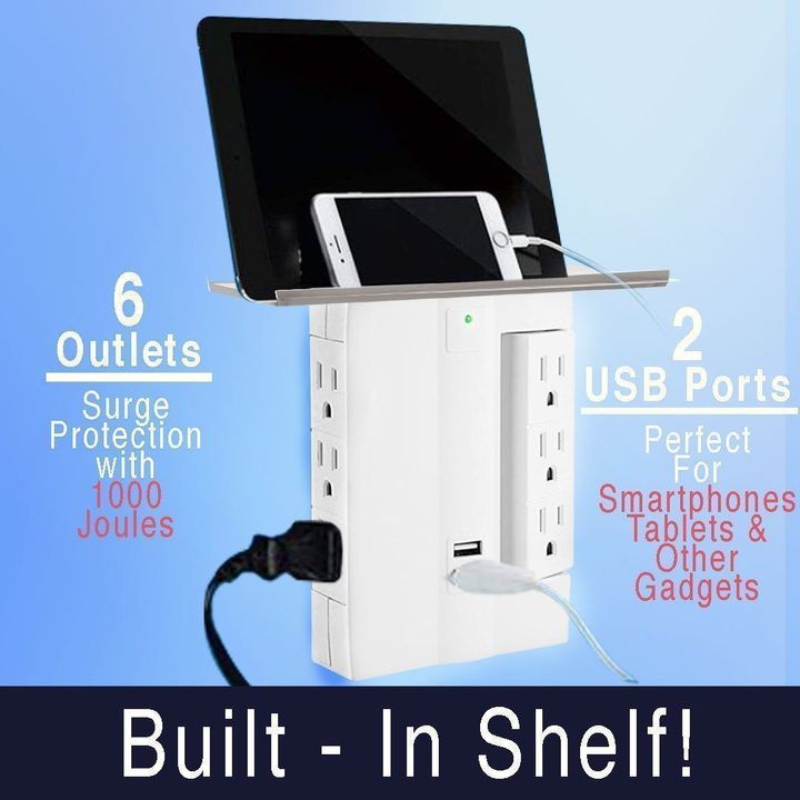 Multiple Outlet Socket Shelf - Buy Online 75% Off - Wizzgoo Store
