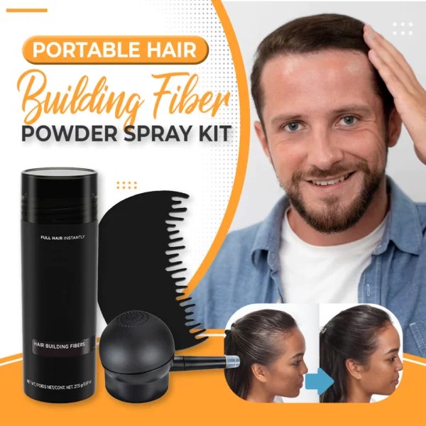 Portable Hair Building Fiber Powder Spray Kit Wizzgoo Shop