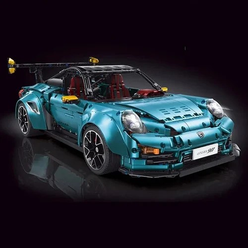 DIY dynamic version 18 Scale Super Car Building Kit with Electroplated