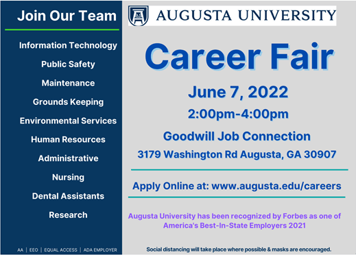 Career Fair Washington Dc 2023 Black Augusta University Hosting Career Fair | Wjbf
