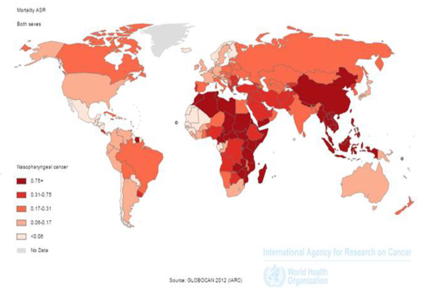 Incidence and Mortality of Nasopharynx Cancer and Its Relationship With