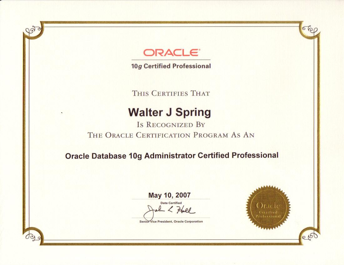 Oracle Database 11g Administrator Certified Professional Jun.2009