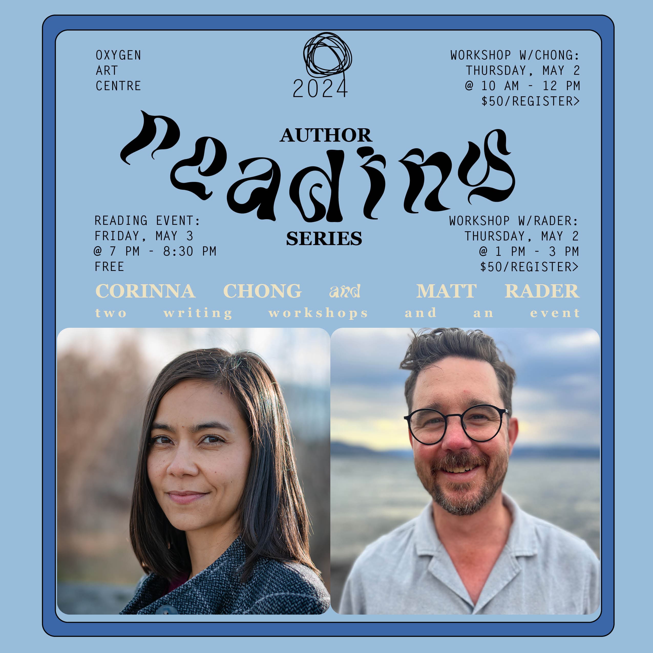 Author Reading Series Corinna Chong + Matt Rader (event) West