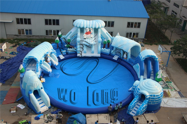 inflatable water obstacle course_Inflatable obstacle course_Wolong