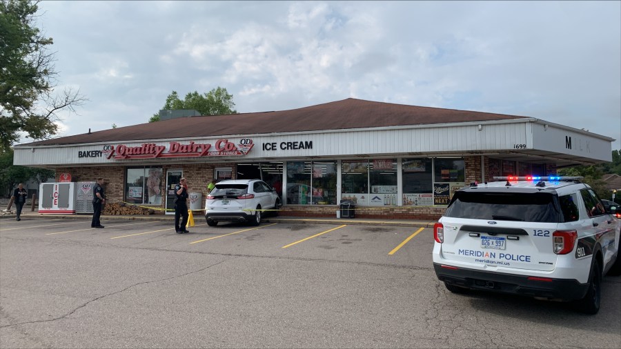 Car crashes into Okemos Quality Dairy WLNS 6 News