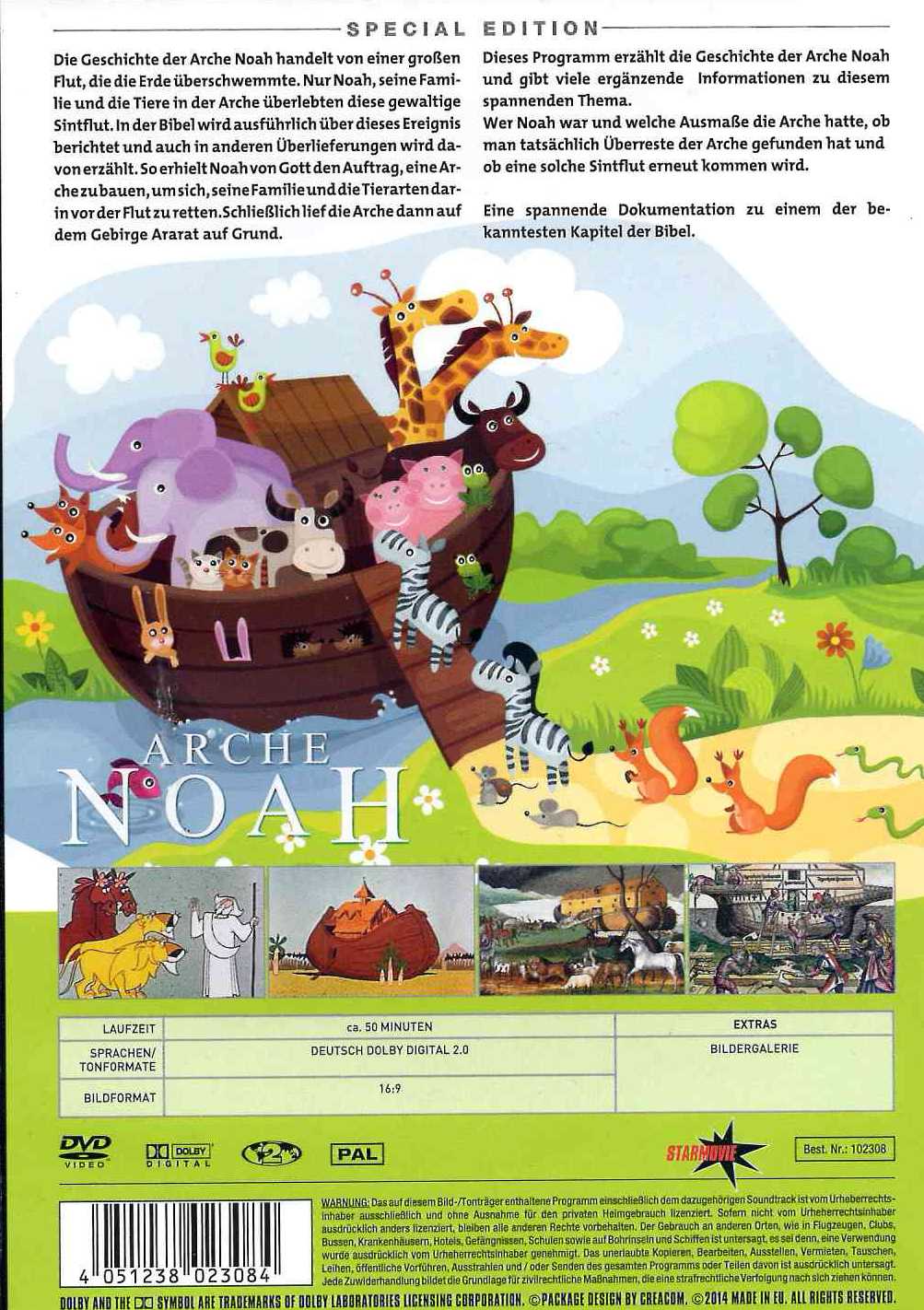 Arche Noah Kinder/Familie Dokumentation Glaube Bibel [INFO] DVD