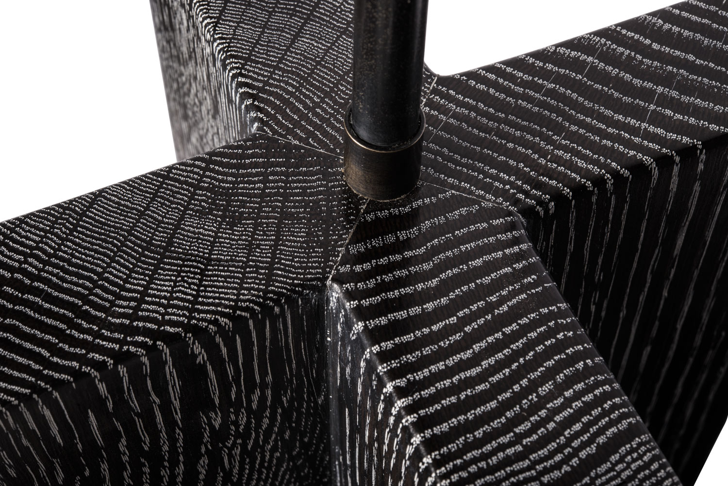 Ebonized and Cerused White Oak Lamps