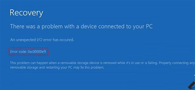 How to fix the error 0xc00000e9 in Windows