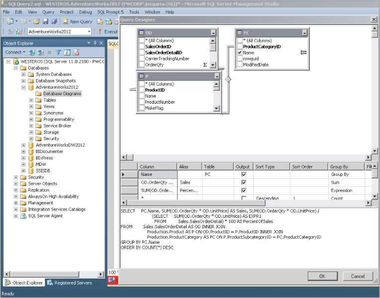 SQL Server 2012 SQL Server Management and Development Tools Object Explorer (part 2)