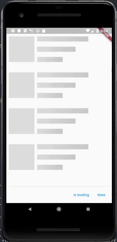 Flutter Skeleton Text with Shimmer Animation