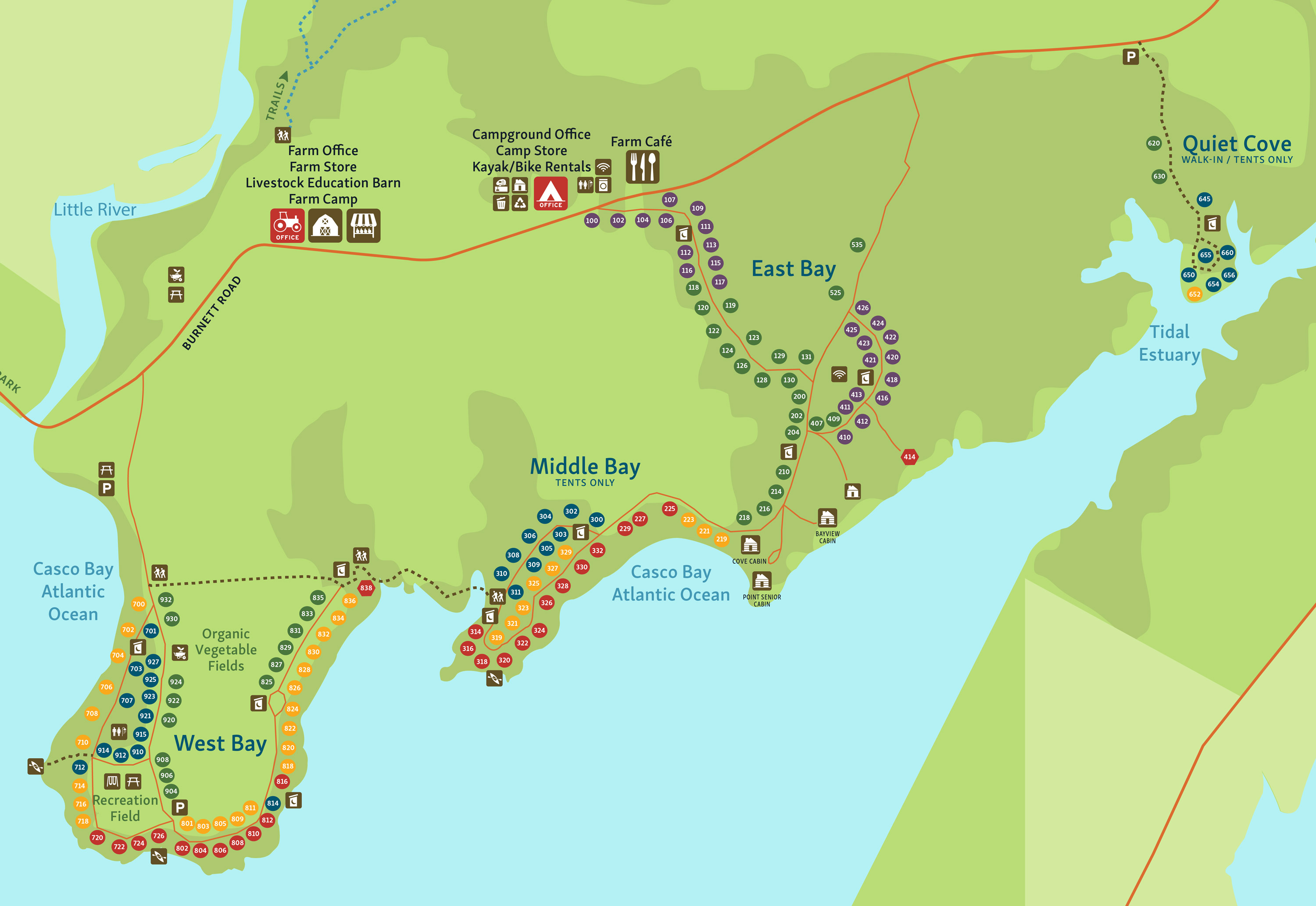 Interactive Campground Map Wolfe's Neck