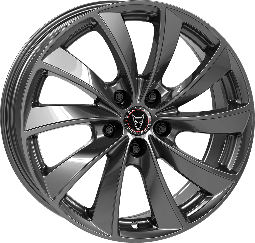 Wolfrace Eurosport Lugano Steel Matt Grey Alloy Wheel Wolfrace Wheels