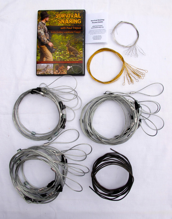 Kit 4 Full Survival Snaring Kit with Survival Snaring DVD Wolf