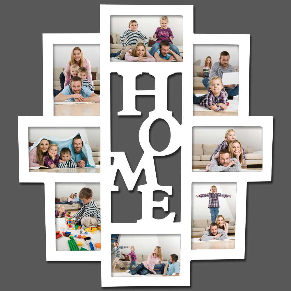 Bilderrahmen Collage Bildergalerie Foto Galerie Rahmen Weiß Silber