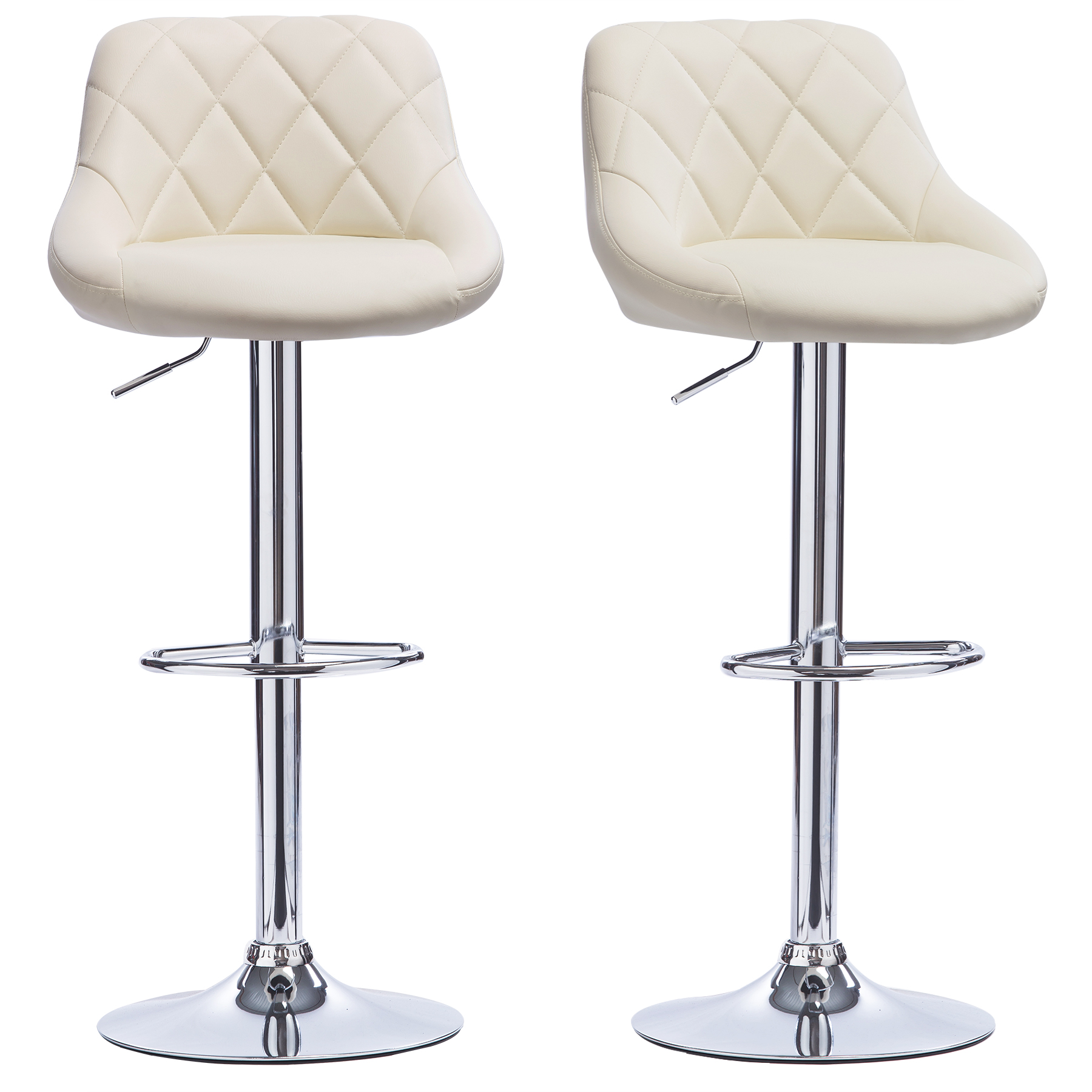 2 x Bar Stools Kitchen Chair Swivel Breakfast Stool Chrome ... (1800 x 1800 Pixel)