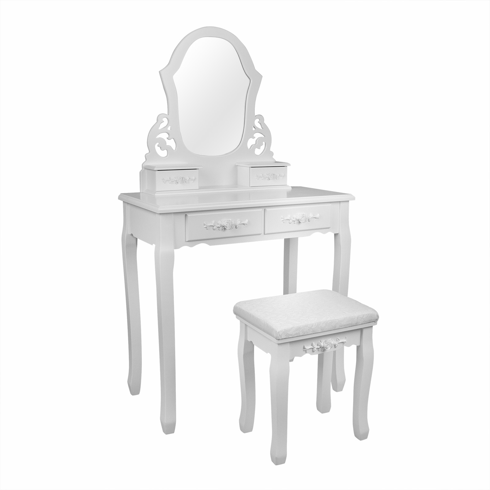 Schminktisch Kosmetiktisch Frisertisch mit Spiegel und Schubladen