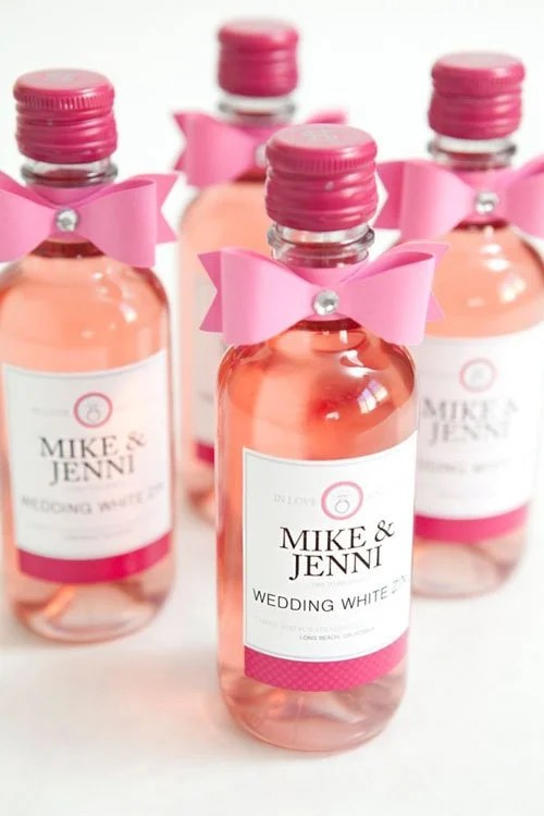 Where to Find Mini Wine Bottles for Your Wedding Woman Getting Married