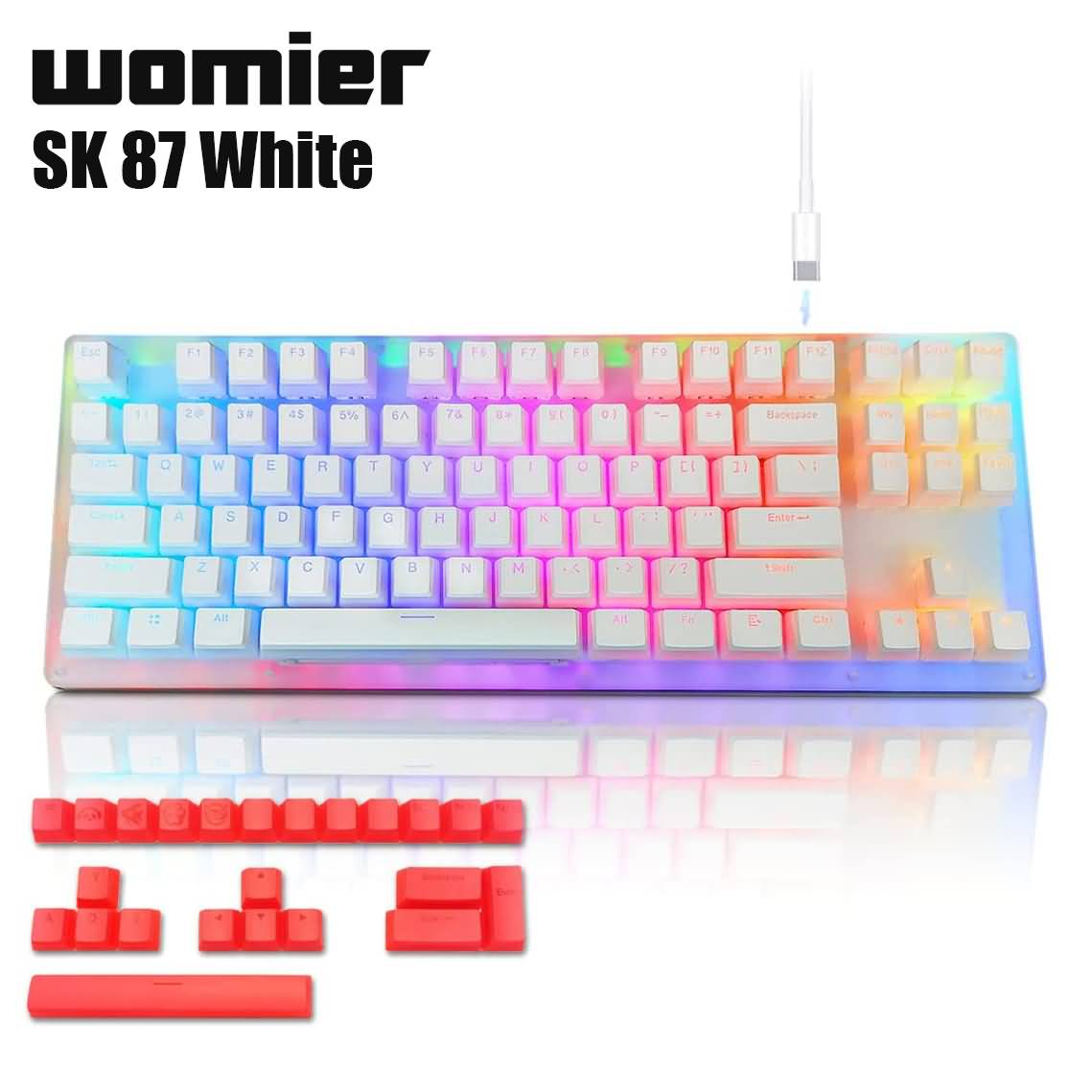 Womeir SK87 Hotswap Mechanical Keyboard TKL 80% Layout Keyboard