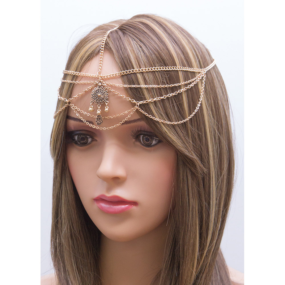 Tribal Draped Head Chain