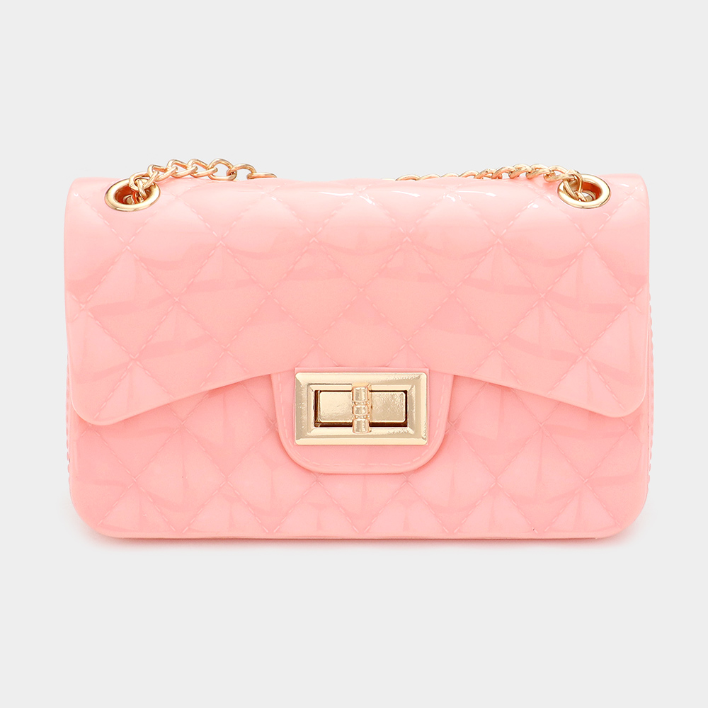 Quilted Jelly Crossbody Bag