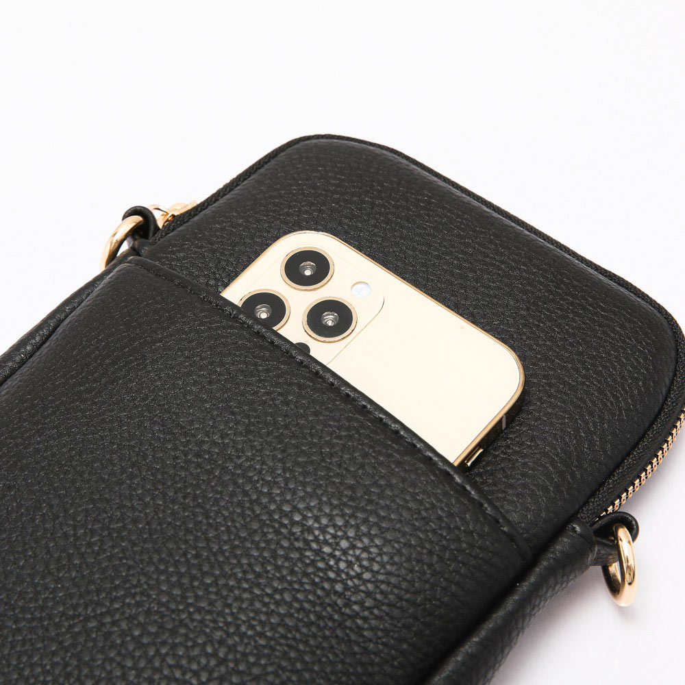 Faux Leather Rectangle Crossbody Bag