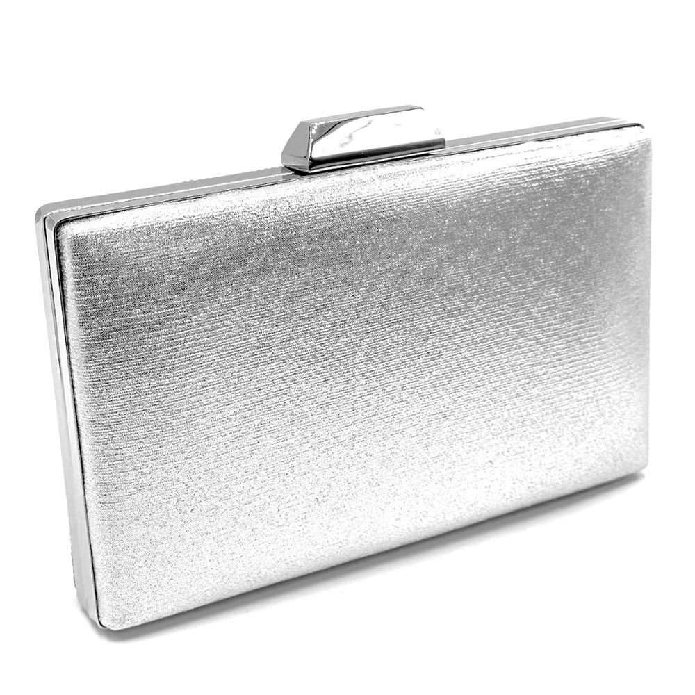 Pattern Detailed Bling Rectangle Evening Clutch / Crossbody Bag