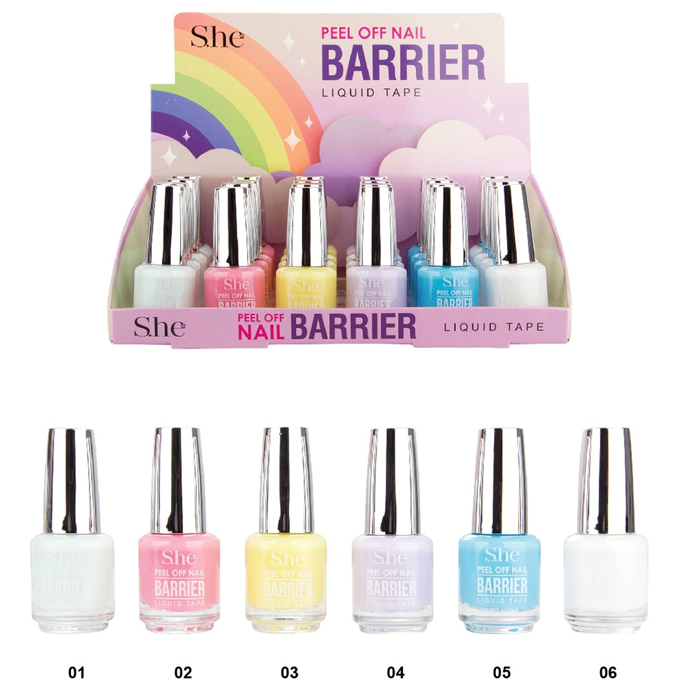 24PCS Barrier Liquid Tape Nail Polishes