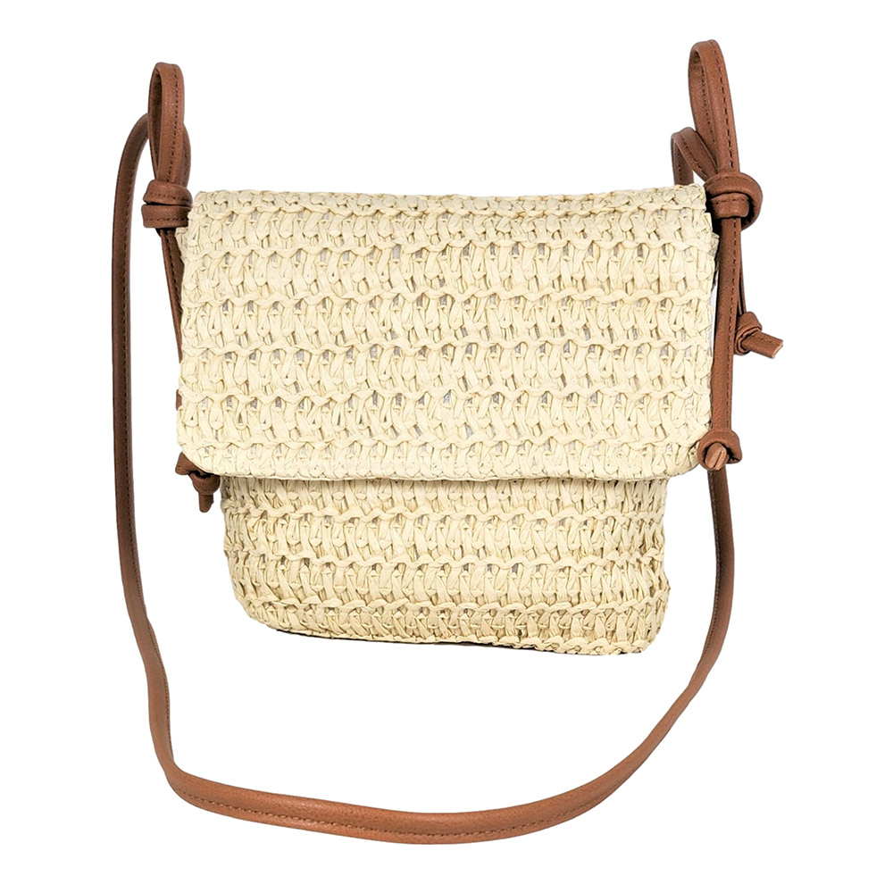 Woven Straw Crossbody Bag
