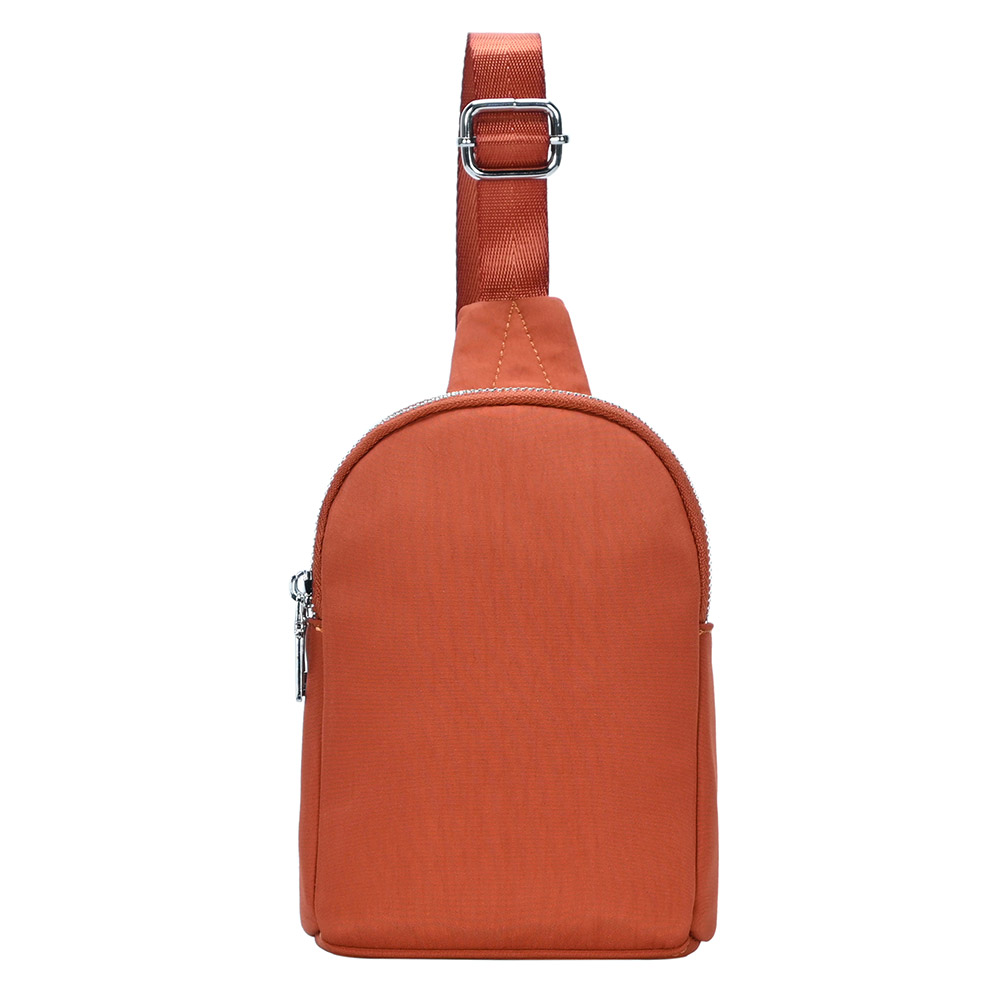 Solid Nylon Mini Sling Bag